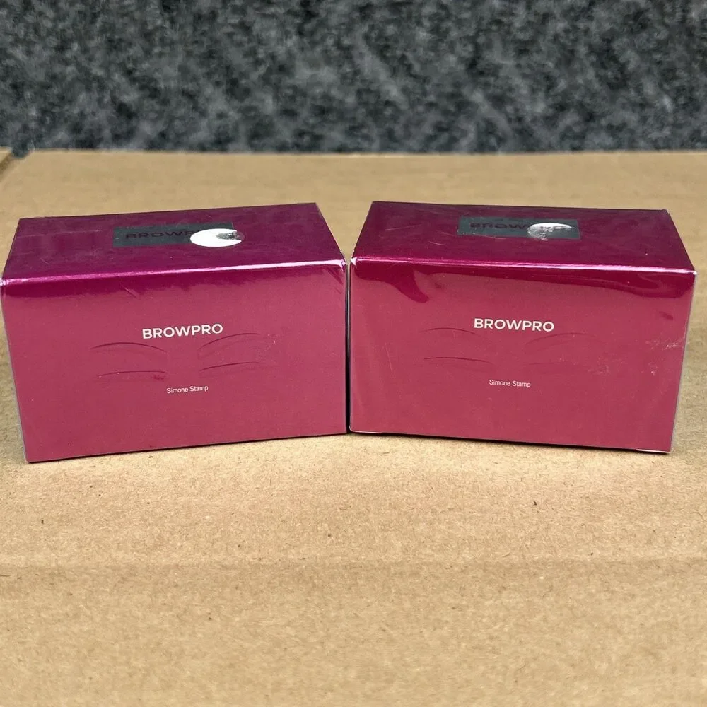 Browpro Eyebrow Simone Stamp Brilliant Grey Lancet Exp 2028 Lot Of 2